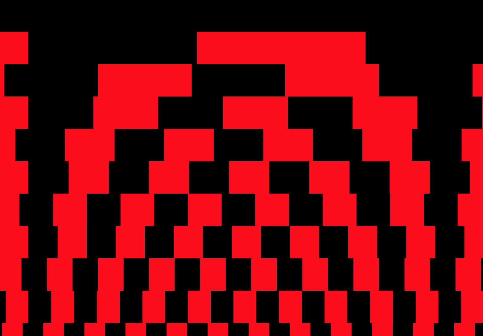 Red and Black Rectangles in repeating patterns